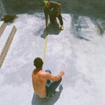 K.J. Apa Instagram – The calm before the storm @dannyminnick @stephen_torton