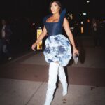 K. Michelle Instagram - I’m Saturday night just like i’m Sunday morning🌻✍️ Thanks @bmi for having me and your support this this year. Songwriting time😉 Puddin Time♥️ Stylist #EmmaTrask Asst Stylist @Nova_inc._ Dress - @MaisonMet Boots - @CultofCoquette Bag - @JeffreyLevinson Makeup- @pounddcakee_ Hair-Ariana ❤️ Photographer - @dlshots FOLLOW MY PAGE @kimberlyispuddin 🌻