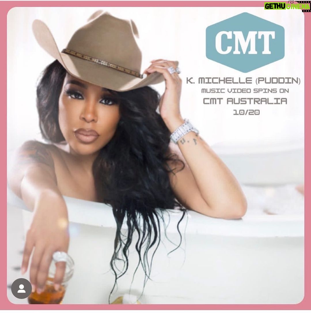 K. Michelle Instagram - Hey my babies! My new video “Tennessee” airs TODAY on @cmtaustralia also. Thank you so much @cmt @cmtaustralia for supporting me. Being a true Southern Lady and coming back home to my roots is a truly unexplainable feeling. Puddin Time see ya in November! @kimberlyispuddin
