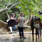 K. Michelle Instagram - Today I climbed a tree and walked through a stream in my fav boots with my favorite horse “BISCUIT” . I never felt so excited and alive. I really deserve this life. Today my dear friend told me “Don’t postpone your joy” 🙌🏾 @kimberlyispuddin