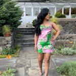 K. Michelle Instagram - “You work hard for clout to be seen. I work hard to disappear. We are not the same” IM THE PROBLEM (pulled a wrinkled sundress out my luggage, and of course I ended up in a garden. I literally be OUTSIDE with Mother Nature every chance I get) 🌻 We HAD A TIME! @kimberlyispuddin