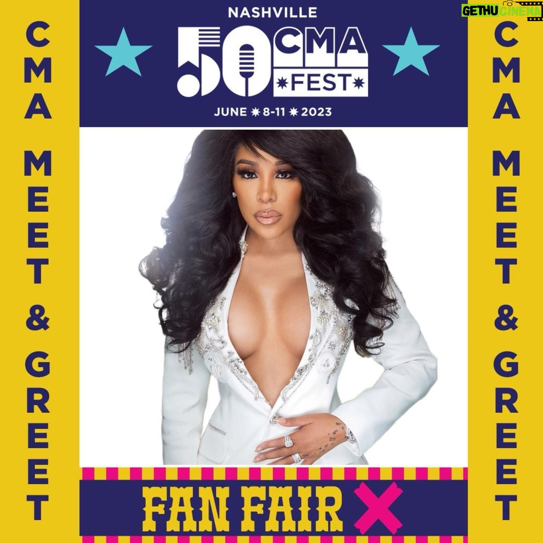 K. Michelle Instagram - IM FINALLY PERFORMING MY COUNTRY ALBUM, June 10 at the DR.PEPPER STAGE, at 10:15am. AND I HAVE A SPECIAL MEET AND GREET LATER ON IN THE EVENING(I’ll be announcing the time) Whiskey shots with me!!!! I’m so humbled and excited. I’m happy to announce i’m performing TWICE this year at the historic CMA Fest This time Last year I was in my house looking down at the fest crying because I wasn’t there. I heard the music and watched the performers from my window. I was so heartbroken I MOVED out of that place😂 God’s timing is always the right time! Thank you @cma for having me. I’m ready to sing some outlaw kinda music for EVERYONE❤️ @kimberlyispuddin