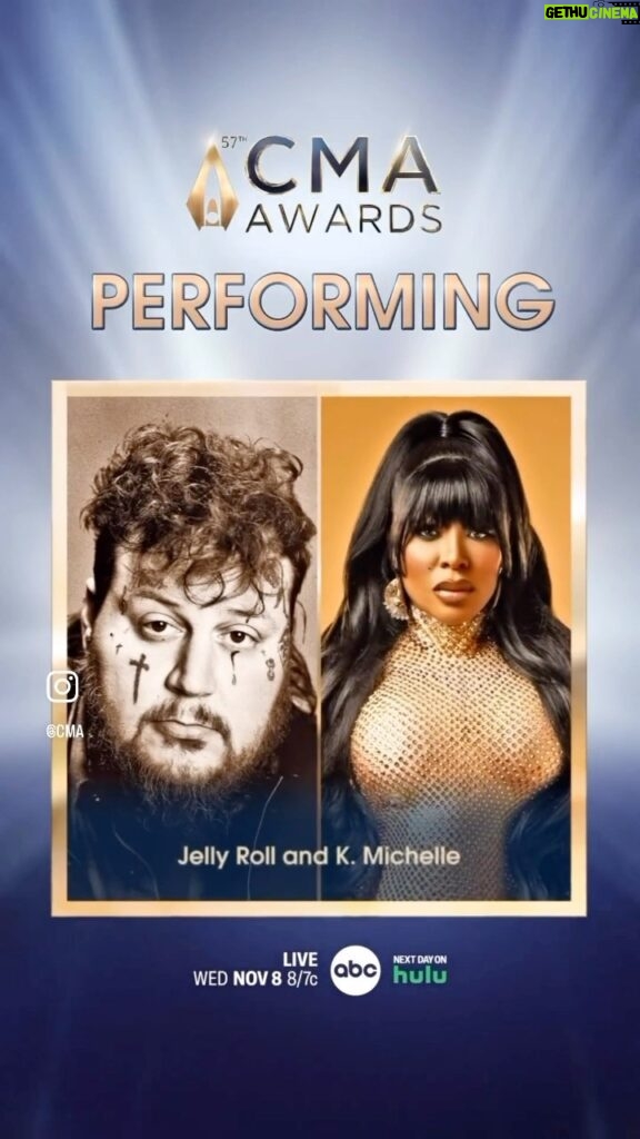K. Michelle Instagram - What an honor to be performing at the biggest night in country music the @cma awards with my Rebel Brother @jellyroll615 We got some legends to honor who changed my life❤️🌻🙏🏽 @kimberlyispuddin
