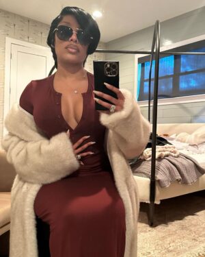 K. Michelle Instagram - Y’all, don’t want me to go and turn back to the Ole K, wearing bitches out some MF’in Dolce😉❤️