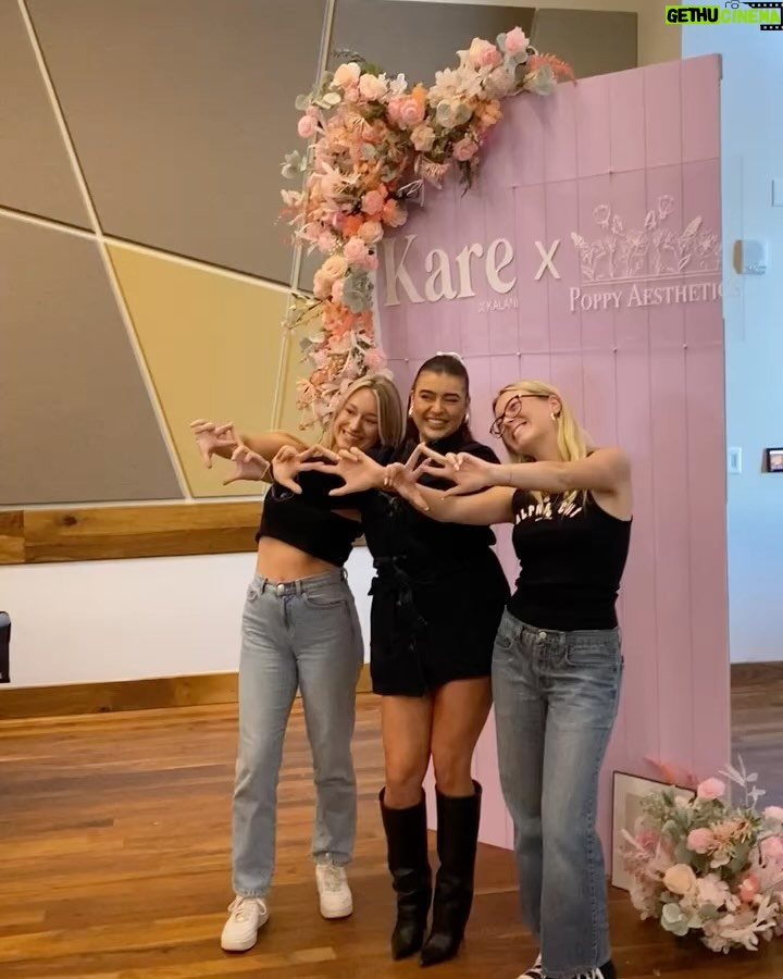 Kalani Hilliker Instagram - Had the best time at ASU @asupanhellenic talking all things Kare by Kalani, mental health, skin care, and Kare X Poppy! Got to live out my sorority girl dream!! Ily girlies! π©·β¨π«ΆπΌπ€π₯π«§πͺ½