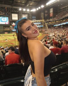 Kalani Hilliker Instagram - Let’s go d-backs let’s go⚾️❤️🐍 Chase Field Az Diamondbacks