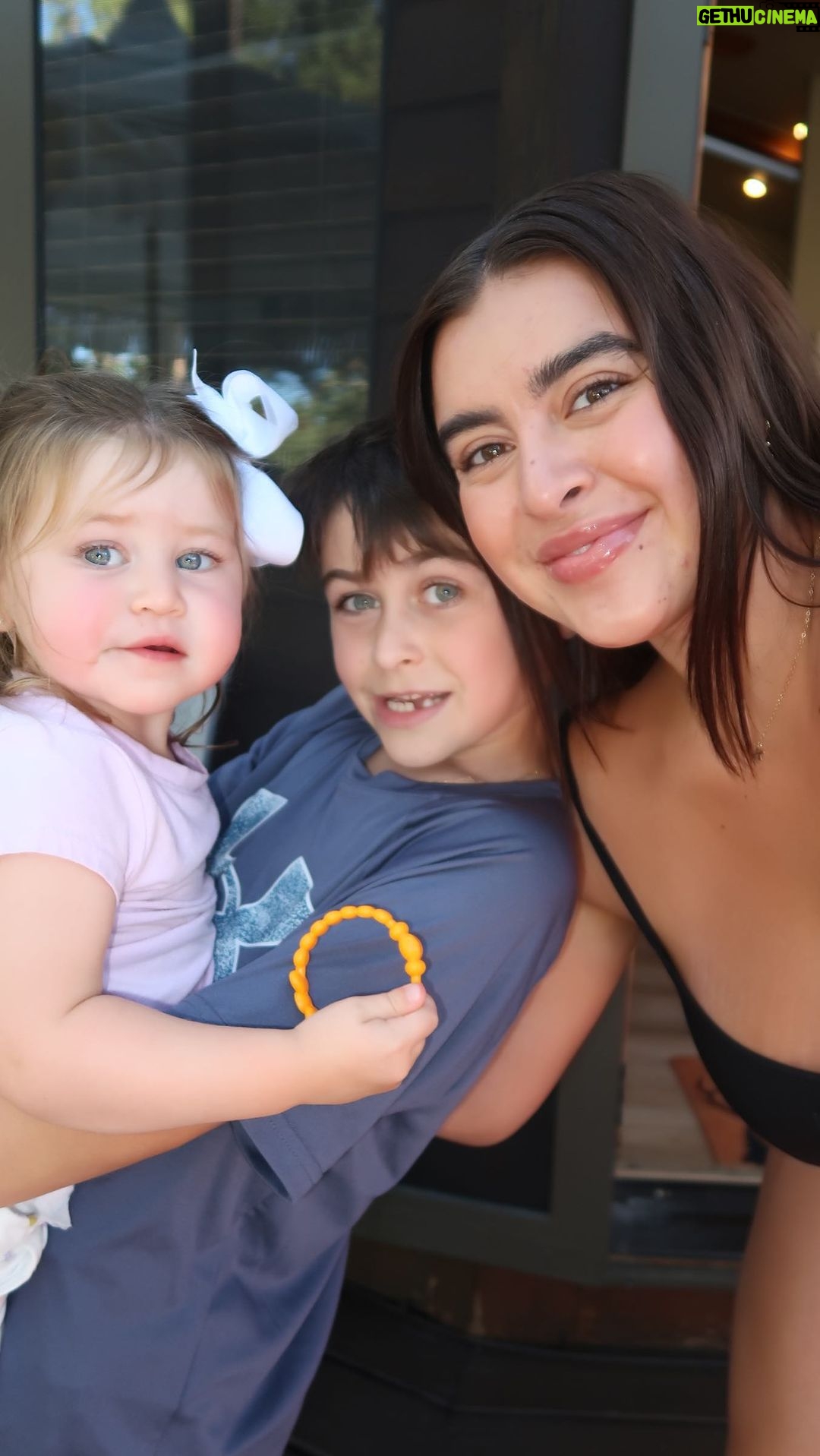 Kalani Hilliker Instagram - Testing out Kare by Kalani with Jett!! Who remembers when he was born on dance moms and now he’s so big🥺🩷🫶🏼 @karebykalani