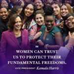 Kamala Harris Instagram - November 2024 is a binary choice between an administration that believes women should have the ability to make decisions about their own bodies, versus extremist Republicans who are pushing a national abortion ban.
