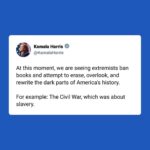 Kamala Harris Instagram - It was about slavery.