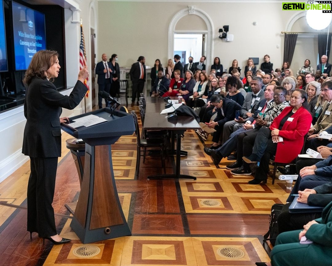 Kamala Harris Instagram - I met with nearly 100 state legislators to share policy solutions in our continued work to prevent gun violence. Many of them have comforted community members and constituents who have suffered because of gun violence. It’s personal. They are individuals who have answered a call to service and I thanked them for having the courage to speak openly about the need for reasonable gun safety laws. One in five Americans has lost a family member to gun violence. Together, we can change that.