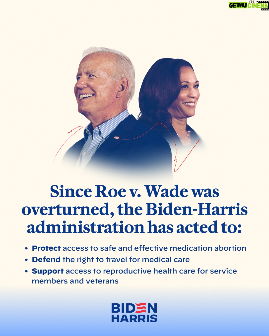 Kamala Harris Instagram - As extremists continue to attack reproductive freedom, President @JoeBiden and I will fight back.