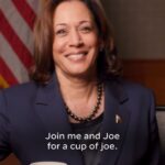 Kamala Harris Instagram - Have a cup of joe with Joe and me → Link in bio.