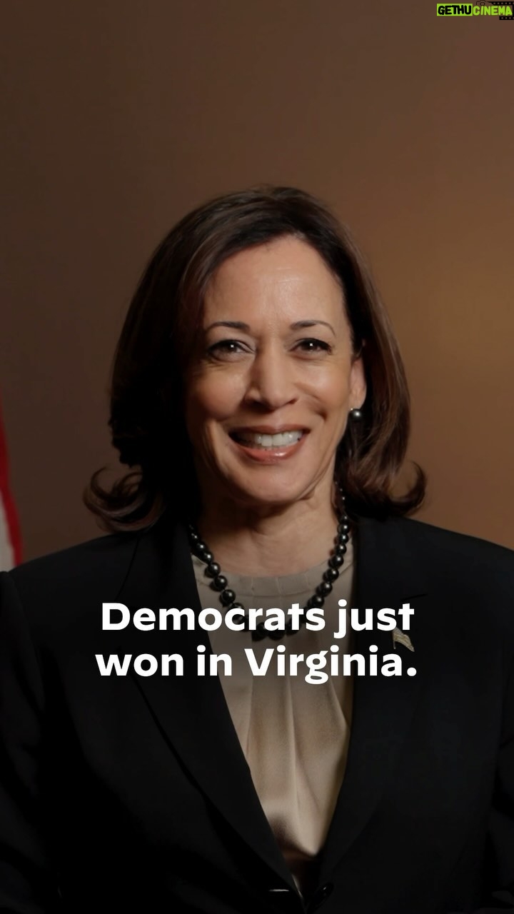 Kamala Harris Instagram - Today, Democrats won in Virginia and protected reproductive freedom. But make no mistake: Abortion and so many other fundamental freedoms are going to be on the ballot in 2024. That’s why we need you to join our campaign.