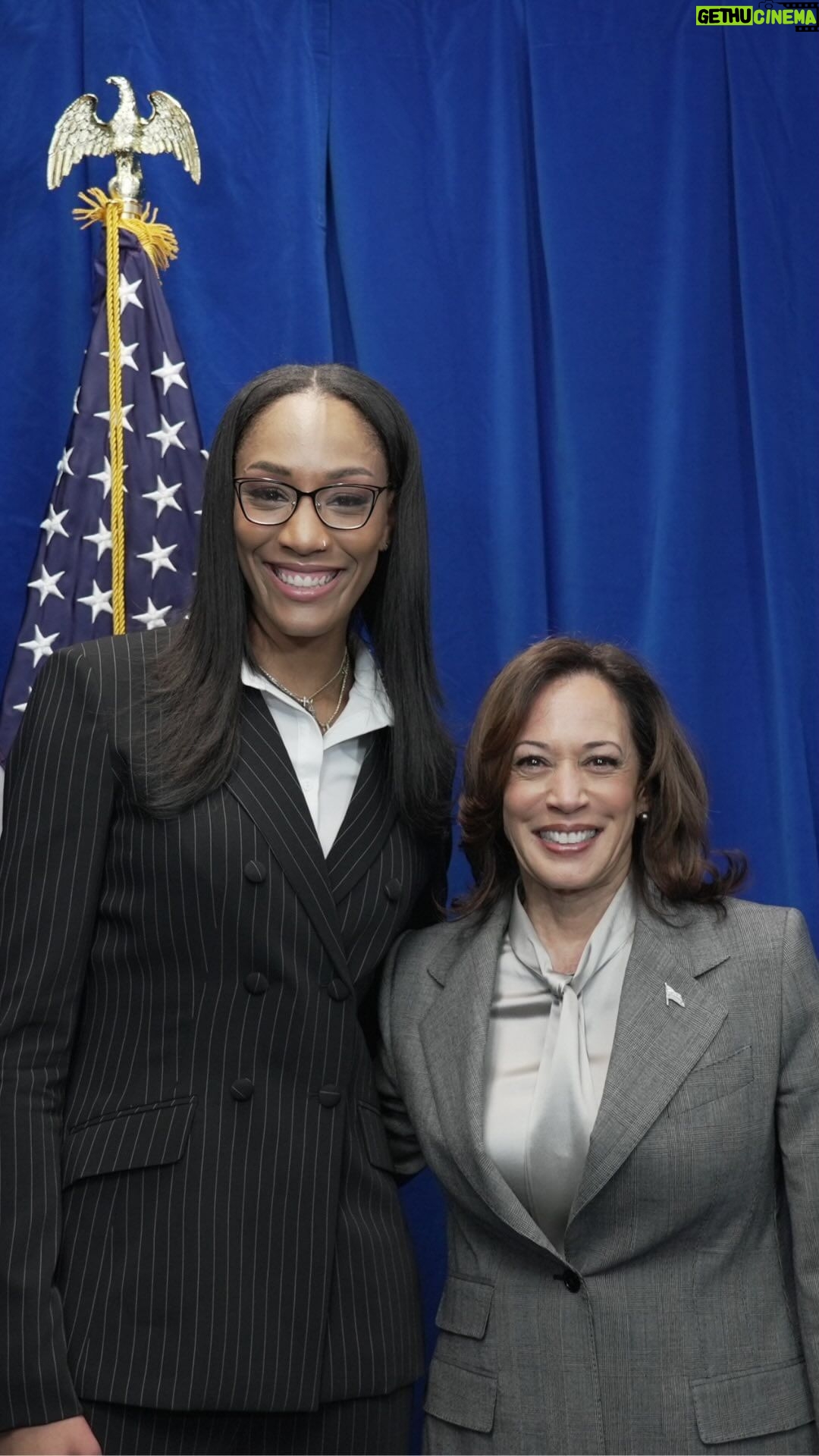 Kamala Harris Instagram - @aja22wilson and my message to young people, especially for our girls: own your ambition.