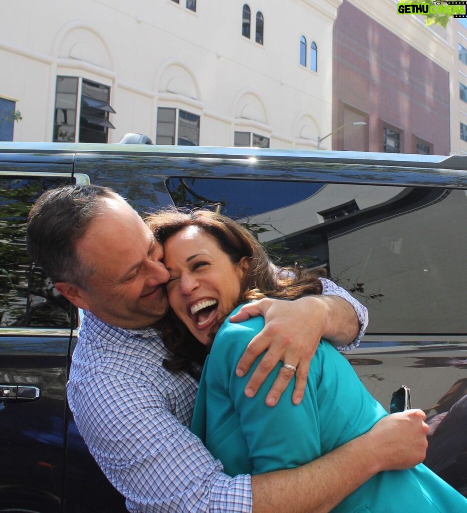 Kamala Harris Instagram - Happy birthday, Dougie. There’s no one I’d rather be with on this journey called life.