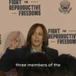 Kamala Harris Instagram - Make no mistake: Donald Trump hand-picked three Supreme Court justices so they could overturn Roe.