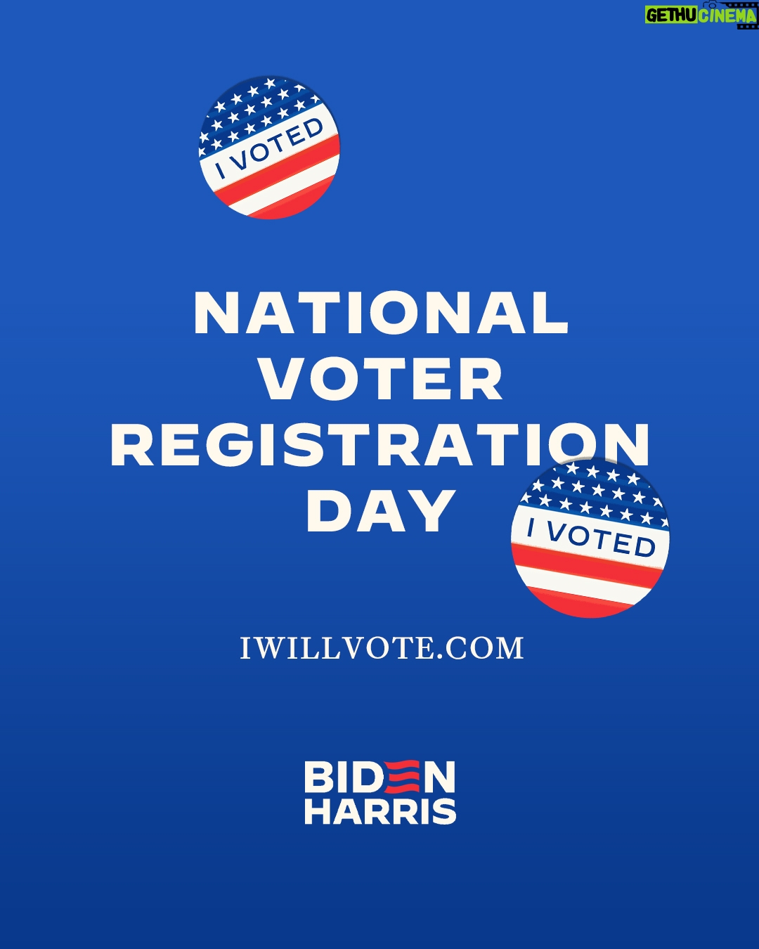 Kamala Harris Instagram - Our nation and democracy are stronger when everyone participates, and weaker when anyone is left out. On National Voter Registration Day, we must continue protecting the fundamental right to vote. Confirm your voter registration status at my link in bio.