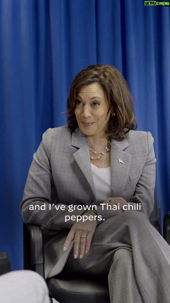 Kamala Harris Instagram - At the vice president’s residence, we’re growing scotch bonnet peppers, jalapeño peppers, Thai chili peppers, you name it.