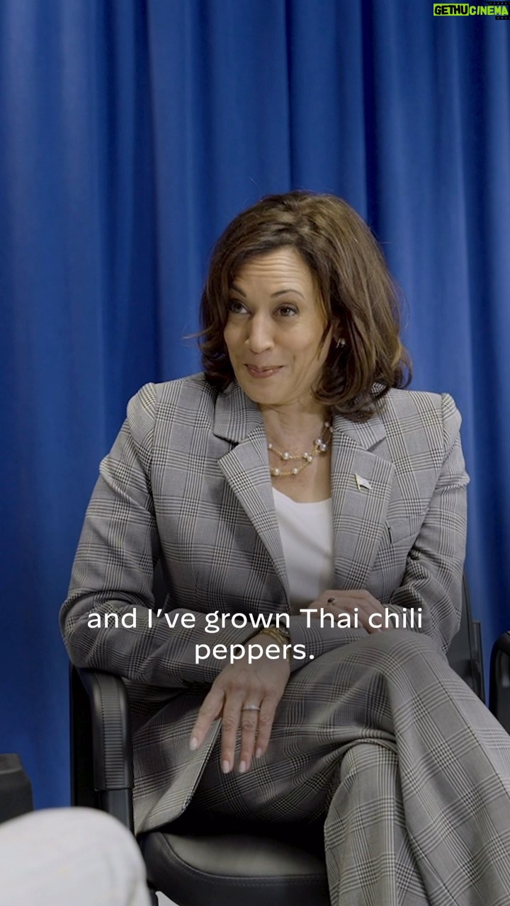 Kamala Harris Instagram - At the vice president’s residence, we’re growing scotch bonnet peppers, jalapeño peppers, Thai chili peppers, you name it.
