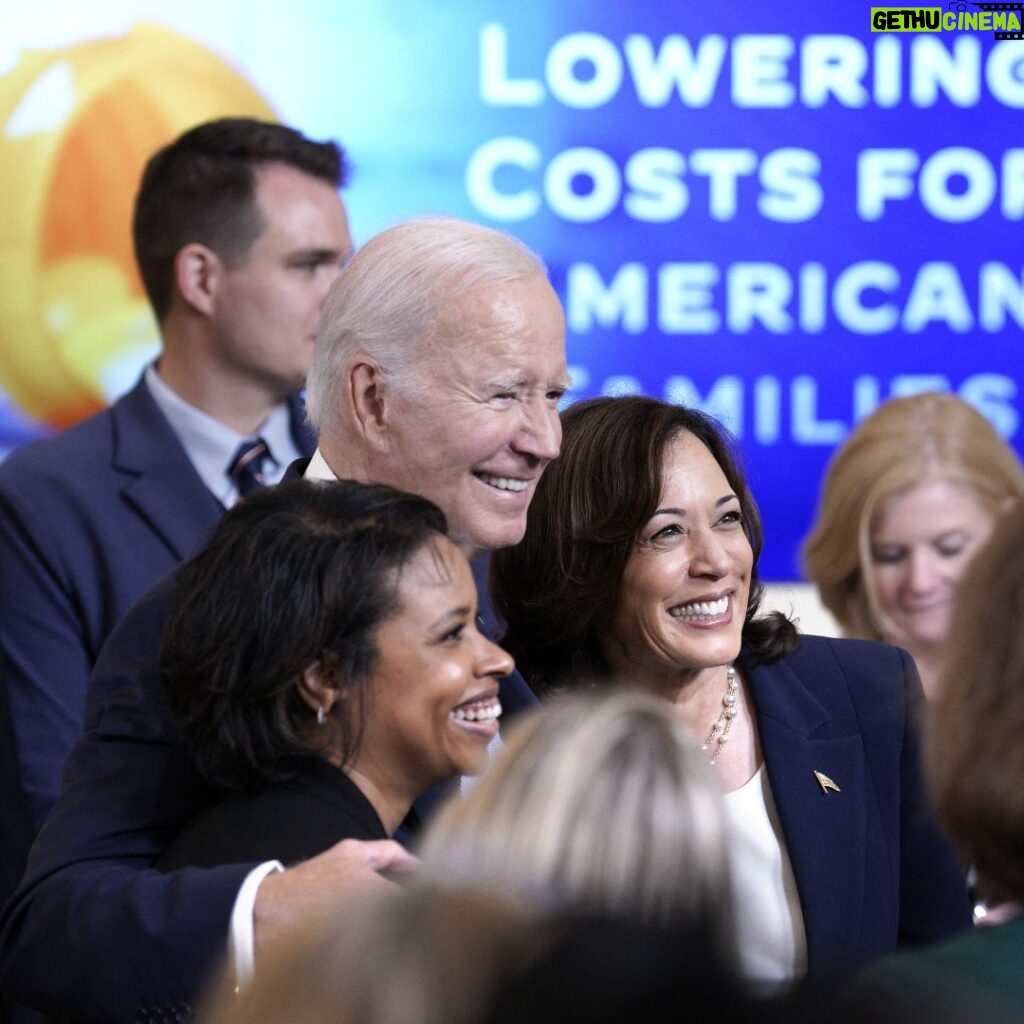 Kamala Harris Instagram - President @JoeBiden and I have taken historic action for our seniors: Capped the cost of insulin at $35 a month Capped the cost of prescription drugs at $2,000 a year Allowed Medicare to negotiate the price of medications And we’re just getting started.