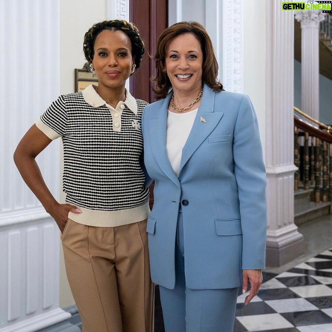 Kamala Harris Instagram - Welcome back to the White House, @KerryWashington.