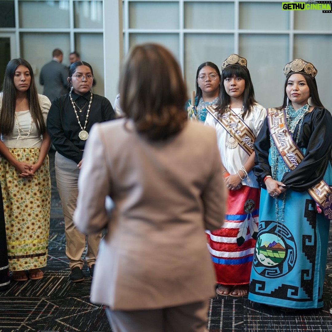 Kamala Harris Instagram - Indigenous people have long been the stewards of protecting and honoring the natural resources of this beautiful Earth. Through the Bipartisan Infrastructure Law, we're investing in water infrastructure in Indian Country to uplift their long-standing generational leadership.