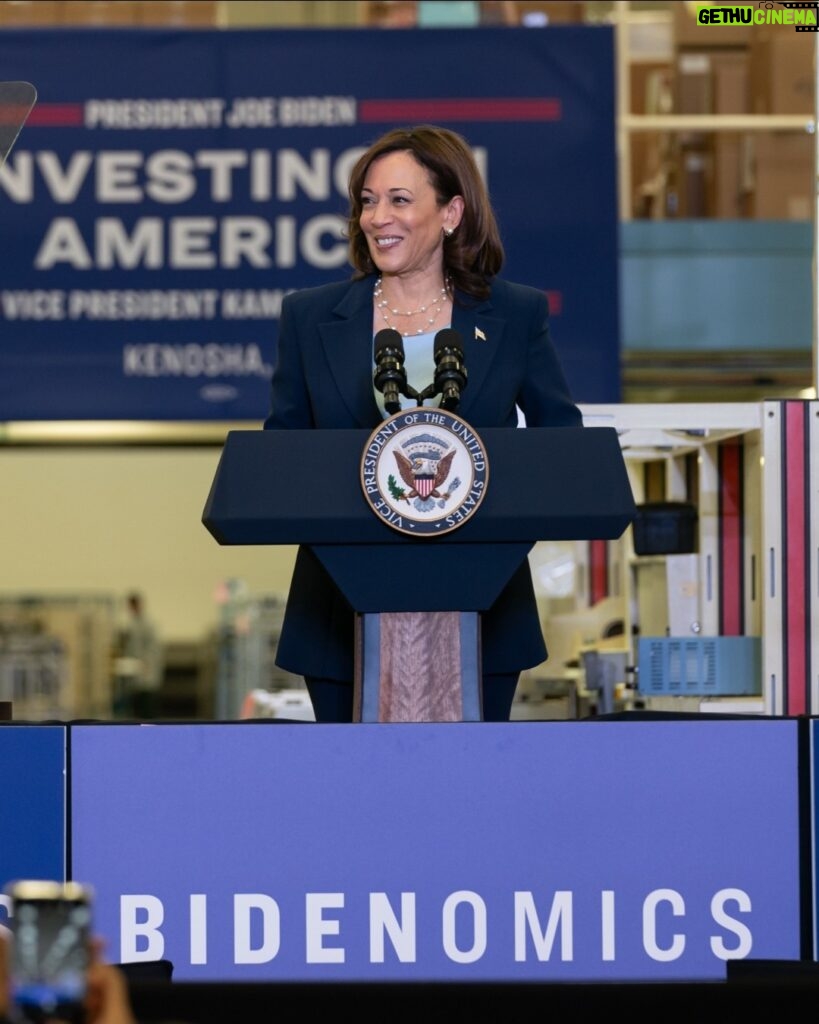 Kamala Harris Instagram - More than 13 million jobs created. Unemployment remains near record lows. Inflation has fallen 12 months in a row. Wages are up. Small businesses are thriving. Bidenomics is working.