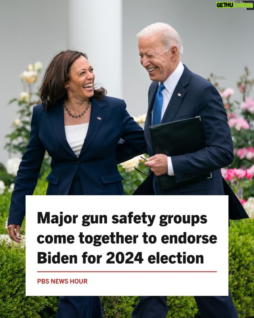 Kamala Harris Instagram - Honored to have the endorsement of incredible groups fighting to end the gun violence epidemic so that everyone can feel safe in their communities.