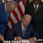 Kamala Harris Instagram – One year ago today, President @JoeBiden signed the Inflation Reduction Act into law—lowering health care and energy costs, tackling the climate crisis, and creating good-paying jobs.