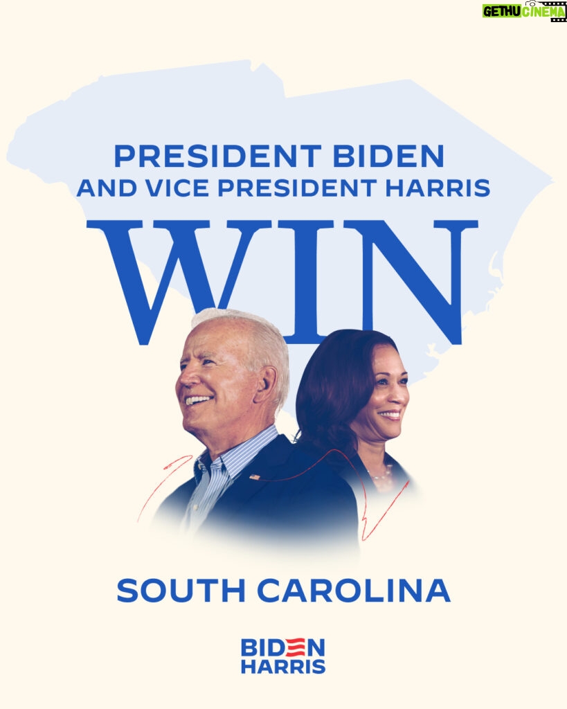 Kamala Harris Instagram - In 2020, the voters of South Carolina paved the way for @JoeBiden to be President and me to be Vice President. Now, the people of South Carolina have spoken again. Let’s finish what we started—together.