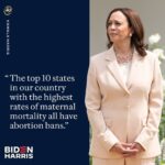 Kamala Harris Instagram - Extremists say they are motivated by the health and well-being of the women and children of America. In reality, they ignore the crisis of maternal mortality.