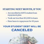 Kamala Harris Instagram - Starting next month, many Americans enrolled in our SAVE plan—the most affordable student loan repayment plan ever—will be eligible to have their loans canceled immediately. Learn more at the link in my bio.