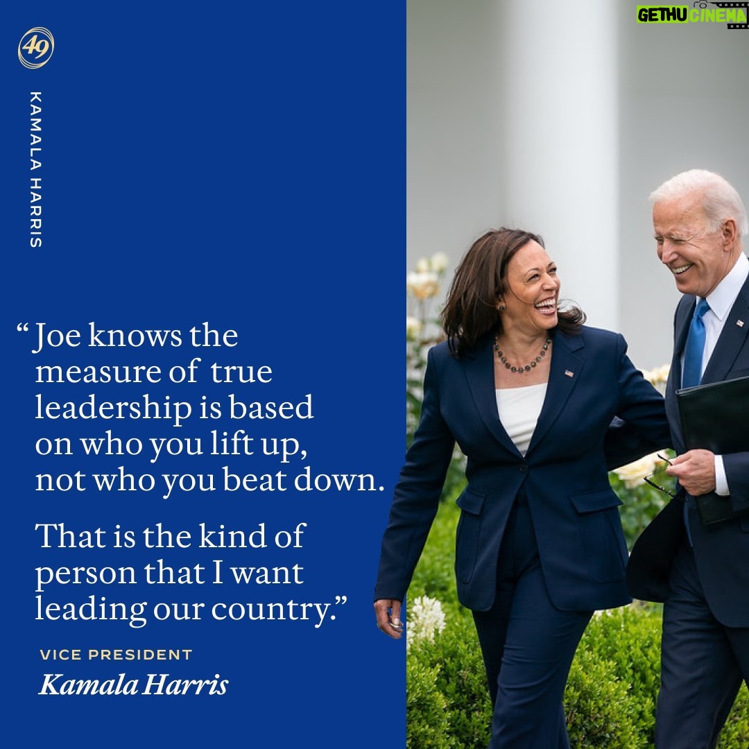 Kamala Harris Instagram - This is who Joe is.