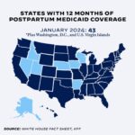 Kamala Harris Instagram - 43 states have answered our call to expand Medicaid postpartum coverage from two months to one year. It’s time for all 50 states to get it done.