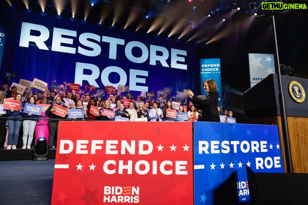 Kamala Harris Instagram - Democrats trust women. Democrats believe in reproductive freedoms. Democrats believe in the promise of America. We’re ready to fight for our fundamental freedoms because when we fight, we win.
