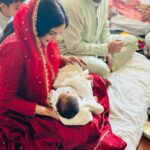 Kangana Ranaut Instagram - In Himachal we have a tradition of Gantrala, a small Pooja hosted by the family on the thirteenth day of the child’s birth. It is Ashwatthama’s Gantrala today now he is free to go out of his house and meet the world ♥️ @aksht_ranaut @ritu_ranaut002