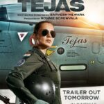 Kangana Ranaut Instagram – Kal aa rahi hai Tejas, bharne Bharat ke liye udaan! ✈️ 
Toh taiyaar hai na aap? 👀

#TejasTrailer out tomorrow at 9 AM. 

#BharatKoChhedogeTohChhodengeNahi
#Tejas in cinemas on 27th October.

@sarveshmewara @rsvpmovies @ronnie.screwvala @anshul14chauhan @varun.mitra @ashishvidyarthi1 @nair.vishak @shashwatology @rangoli_r_chandel @zainabburmawalla @pashanjal @nonabains @zeemusiccompany