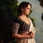 Kangana Ranaut Instagram – She is the wisdom of the winds, she is the glow of the moon, she is the warmth of the fire and she is the calm of the sky … 
She is Chandramukhi… 
Ready for the grand audio launch ..
