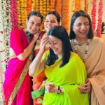 Kangana Ranaut Instagram - Sharing some precious moments from Ritu Ranaut’s Godbharai… Our hearts are full and we all are eagerly awaiting the arrival of Baby Ranaut … thanks for all your well wishes and blessings 🙏 🧿🧿🧿