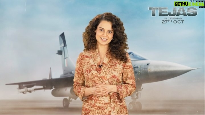 Kangana Ranaut Instagram - With Tejas, our excitement is also ready to take off! 🤩 Book domestic flights on Paytm & get a ₹250 Movie Voucher for Tejas! #Tejas in cinemas from tomorrow! @paytmtickets @kanganaranaut @paytm @rsvpmovies