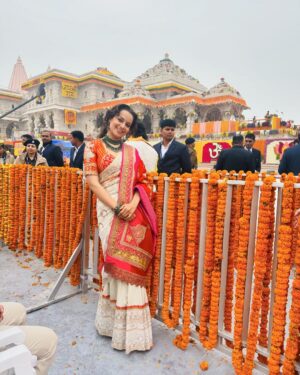Kangana Ranaut Instagram - Yehi janmbhumi hai param pujya Shri Ram ki… Jai Shri Ram 🚩