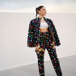 Kanika Kapoor Instagram - Thank you @louisvuitton for having me.. #parisfashionweek #pfw2023 #louisvuitton #yayoikusama #paris #kanikakapoor Styling/ assisted @purna02 Skin prep - @dr_marwaali Paris, France