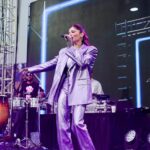 Kanika Kapoor Instagram - Living my Purple Fantasy 💜 @t20rpl @bajaorecords #kanikakapoor #rajasthan #cricket #t20 #musician #jodhpur #babydoll #headliner #letsbajao #fantasy