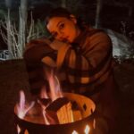 Kanika Maheshwari Instagram - Basking in the campfire glow, an actor’s thoughts ignite, creating a symphony of emotions under the starlit stage. 🌌🔥 #mountains #winter #trip #vacation #beauty #night #campfire #fire #nature #comfort #beautiful #cozy #coldweather #cold #view #life #amazinglife #lifestyle #love #blessed #kasol #kasoldiaries #kasoltrip #hills #love #happy #happiness #kanikamaheshwari Kasol