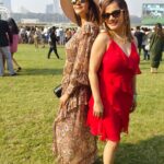 Kanika Maheshwari Instagram - There’s something magical about a red dress✨❤️ #horserace #race #horseriding #event #memory #good #fun #experience #new #horses #racing #heels #reddress #red #beautiful #lookinggood #feelingbeautiful #kanikamaheshwari Mahalaxmi Racecourse