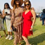 Kanika Maheshwari Instagram - There’s something magical about a red dress✨❤️ #horserace #race #horseriding #event #memory #good #fun #experience #new #horses #racing #heels #reddress #red #beautiful #lookinggood #feelingbeautiful #kanikamaheshwari Mahalaxmi Racecourse