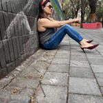 Kanika Maheshwari Instagram - Smiling through every pose because life is too short for frowns. #smile #frown #life #lifestyle #pose #positivevibes #positivity #optimism #fashion #heels #sunglasses #happy #happiness #nofilter #photooftheday #beautiful #lifeisgood #blessed #blessings #kanikamaheshwari
