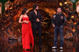 Kanika Mann Instagram - Swipe left to see why Tara and Dev look so excited ♥️
Don’t forget to tune in to #bigboss weekend ka war this Sunday 💫
#chandjalnelaga #colors #jiocinema