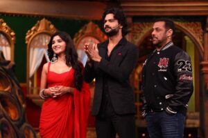 Kanika Mann Instagram - Swipe left to see why Tara and Dev look so excited ♥️
Don’t forget to tune in to #bigboss weekend ka war this Sunday 💫
#chandjalnelaga #colors #jiocinema