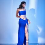 Kanika Mann Instagram - It’s blue all around 💙 . . . Styled by : @kmundhe4442 Outfit by : @houseofcb Mua : @komalkumavat_makeovers Hair : @rutujahairstylist Jewellry by : @baala_jewels Photographer: @gohil_jeet Maldives